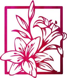 Vyřezávaný obraz na stěnu krásná lilie - INNOCENCE | SENTOP