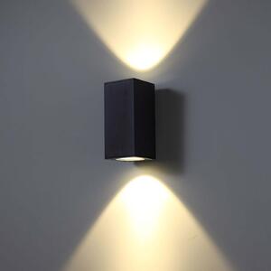 Luca square LED nástěnné svítidlo IP65 Ra>90 ⌀100mmNahoru/dolu