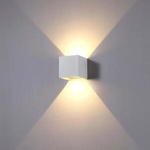 Cube LED nástěnné svítidlo IP65 nastavitelný úhel Bílá