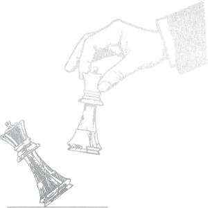 Elegantní dvoudílný obraz šachový design - ŠACHMAT| SENTOP