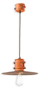 Ferroluce Závěsné retro svítidlo URBAN, Ø 26 cm, 1xE27 Barva: Oranžová
