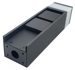Venkovní lampa se 2 zásuvkami VESPER 1xG9/5W/230V IP44 30 cm černá