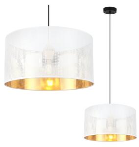 Závěsné svítidlo Asti0, 1x bílé PVC stínítko, (fi 35cm), g, b