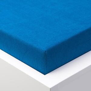 Napínací prostěradlo froté EXCLUSIVE královsky modré 160 x 200 cm