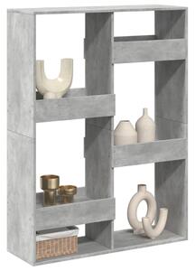 Dělicí stěna betonově šedá 100 x 33 x 135 cm kompozitní dřevo 3309558