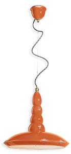 Ferroluce Závěsné retro svítidlo VINTAGE, Ø 40 cm, 1xE27 Barva: Oranžová