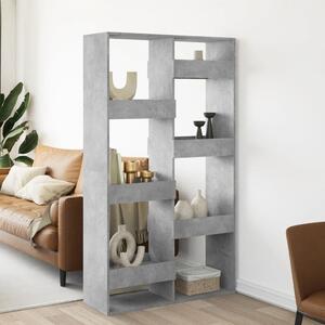 Dělicí stěna betonově šedá 100 x 33 x 175 cm kompozitní dřevo 3309576