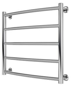 Koupelnový žebříkový radiátor CLASSIC 102W/230V 50x53 cm nerez/lesklý chrom