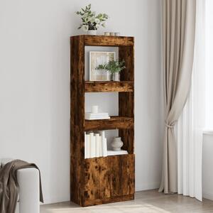 Skříň highboard kouřový dub 63 x 33 x 180 cm kompozitní dřevo 3309604