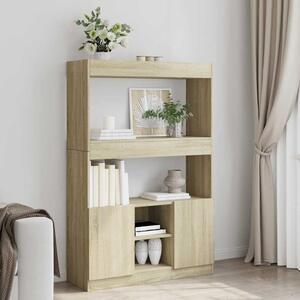 Skříň highboard dub sonoma 92 x 33 x 140 cm kompozitní dřevo 3309611