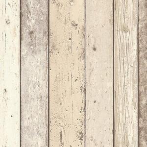 Vliesové tapety na zeď Wood´n Stone 89511-0, dřevěné desky světle hnědé, rozměr 10,05 m x 0,53 m, A.S.Création