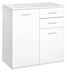 HOMCOM Konferenční skříňka Skladovací organizér s dvířky a zásuvkami 71x35x76cm pro jídelnu a obývací pokoj | Aosom