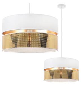 Závěsné svítidlo Asti2, 1x PVC/bílé textilní stínítko, (fi 40cm), g, w