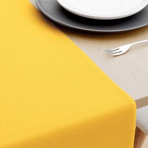 Goldea běhoun na stůl loneta - sytě žlutý 35x140 cm