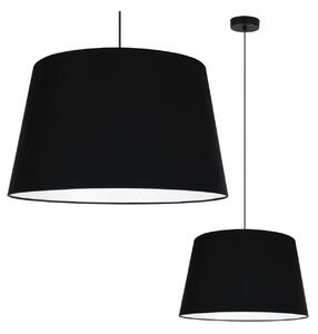 Závěsné svítidlo Gaja, 1x černé textilní stínítko, (fi 44cm), b