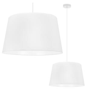 Závěsné svítidlo Gaja, 1x bílé textilní stínítko, (fi 44cm), w