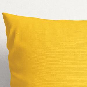 Goldea dekorační povlak na polštář loneta - sytě žlutý 60 x 60 cm