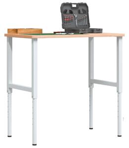 Pracovní stůl 100 x 60 x (71,5–98) cm masivní buk obdélníkový 3309704