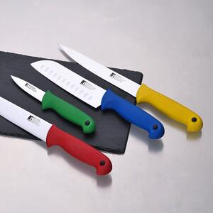 Nůž na porcování masa z nerezové oceli Bergner / 17,5 cm / žlutá
