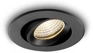 Tony LED zápustné venkovní svítidlo IP65 Ra>90 náklopné ⌀100mm - 6W - 3000K