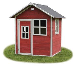 EXIT Toys Dětský dřevěný zahradní domeček - malý (červený)