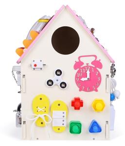 2Kids Toys - Activity board domeček růžová