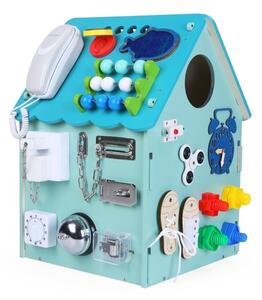 2Kids Toys - Activity board domeček modrá