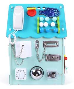 2Kids Toys - Activity board domeček modrá