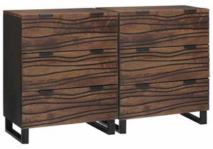 Sestava komody 2 ks Vlašský ořech 120 x 33 x 75 cm 3310052