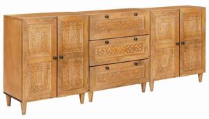 Servírovací skříň 3 ks 180 x 33,5 x 75 cm Hnědá 3310065