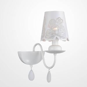 Nástěnné osvětlení v provence stylu INDIANAPOLIS, 1xE14, 40W, bílé