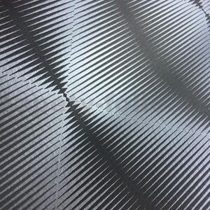 Vliesové tapety na zeď PRISME A22002, 3D abstrakt moderní stříbrno-černý, rozměr 10,05 m x 0,53 m, DECOPRINT
