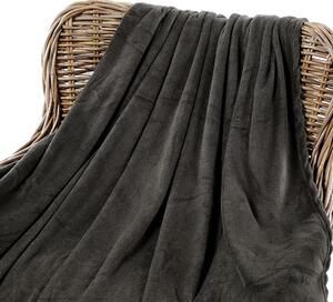 Goldea kvalitní deka z mikrovlákna - tmavě šedá 150 x 200 cm