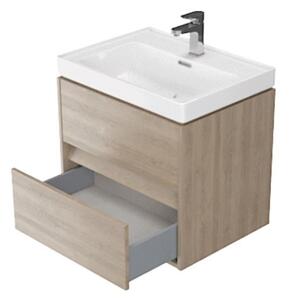 Cersanit S924-008 - Koupelnová skříňka pod umyvadlo CREA 60x54x45 cm dub