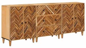 Úložné skříně 3 ks 60 x 33,5 x 75 cm Masivní mangové dřevo 3310176