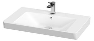 Cersanit S801-338-DSM - Závěsná koupelnová skříňka s umyvadlem LARA 80 cm bílá