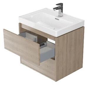 Cersanit S924-008 - Koupelnová skříňka pod umyvadlo CREA 60x54x45 cm dub