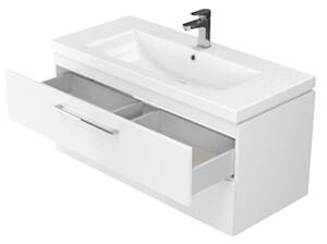 Cersanit S801-149-DSM - Závěsná koupelnová skříňka s umyvadlem LARA 80 cm bílá
