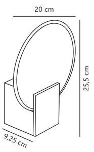 Nordlux - LED Stmívatelné koupelnové nástěnné svítidlo HESTER LED/9,5W/230V IP44