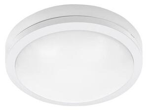 LED venkovní stropní osvětlení SIENA, 20W, denní bílá, 23cm, kulaté, bílé, IP54