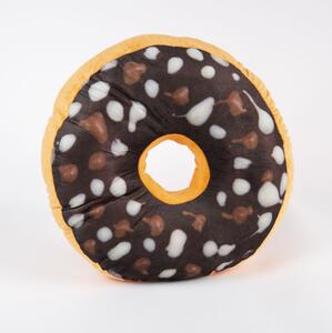 Dekorační polštářek Donut s polevou – různé druhy Barva: Čokoládová poleva