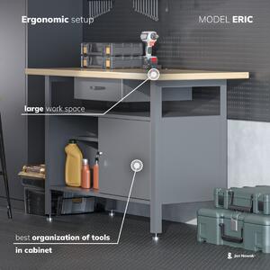 Pracovní stůl ERIC, 1200 x 850 x 600 mm, černý