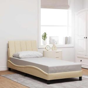 Rám postele bez matrací Hanko krémově 80x200 cm textil 3310354