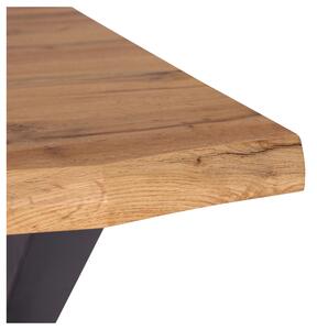 Jídelní stůl ENRICO dub divoký/černá, šířka 180 cm