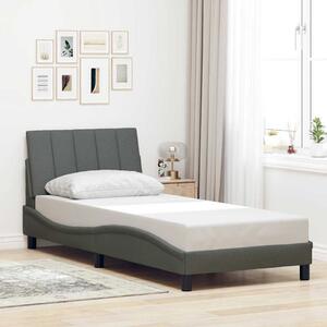 Rám postele bez matrace Hanko tmavě šedý 90 x 200 cm textil 3310364