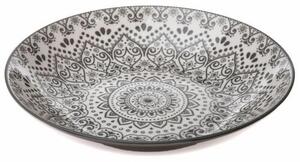 Porcelánový hluboký talíř Grey Orient, 21,5 cm