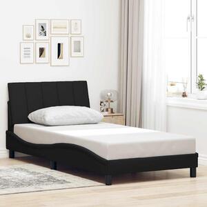 Rám postele bez matrace Hanko černý 100 x 200 cm textil 3310372