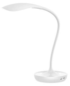 Stolní LED stmívatelná lampa na pracovní stůl BELMONT, 5W, teplá bílá, bílá