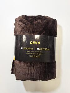 Měkoučká mikroplyšová deka – tmavě hnědá, 150×200 cm / 200×230 cm Velikost: 150×200 cm