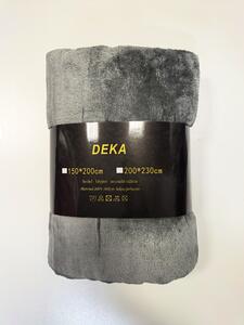 Měkoučká mikroplyšová deka – světle šedá, 150×200 cm / 200×230 cm Velikost: 150×200 cm